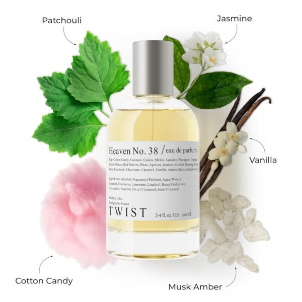 Twist - Heaven No. 38 - Eau De Parfum Inspired by A.ngel, Long-Lasting Perfume For Women, Paraben Free, Vegan, Clean Ingredients, Fragrance Spray 100 ml | 3.4 fl. oz. - Image 10