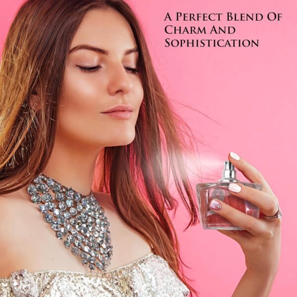 Verse Pink Crystal Eau De Parfum for Woman - Top Notes of Pomegranate, Yuzu & Iced Accord - Base Notes of Peony, Lotus, Magnolia, Amber, Musk & Mahogany - Floral & Fruity Scent - Elegant 100ml Bottle - Image 6
