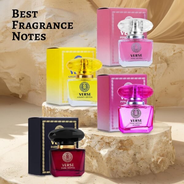 NovoGlow Verse 4-Piece Mini Fragrance Set for Women Light One - Refreshing Combinations of Floral, Fruity & Woody Scents -Ideal EDP Beauty Gift for Birthday, Anniversary Infinity Breeze - Image 4