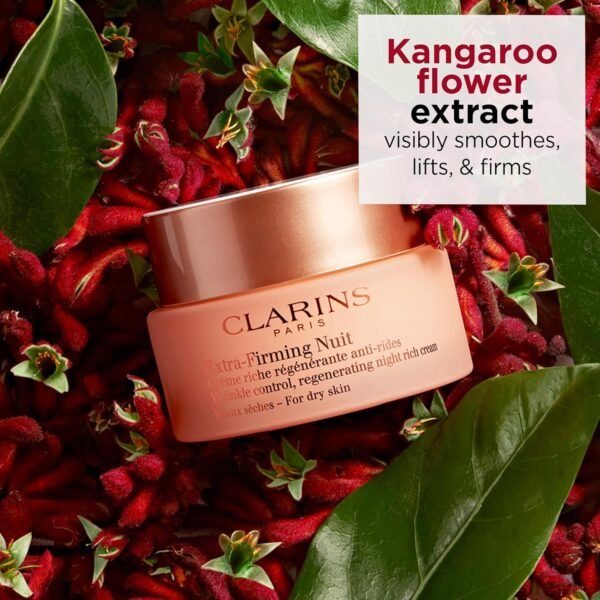 CLARINS Extra-Firming Night Cream | Anti-Aging Moisturizer | In Just 2 Weeks, Skin Appears Visibly Regenerated, Firmer and Tighter* | Evens Skin Tone | Nourishes and Soothes | Dry Skin Type | 1.6 Oz - Image 4