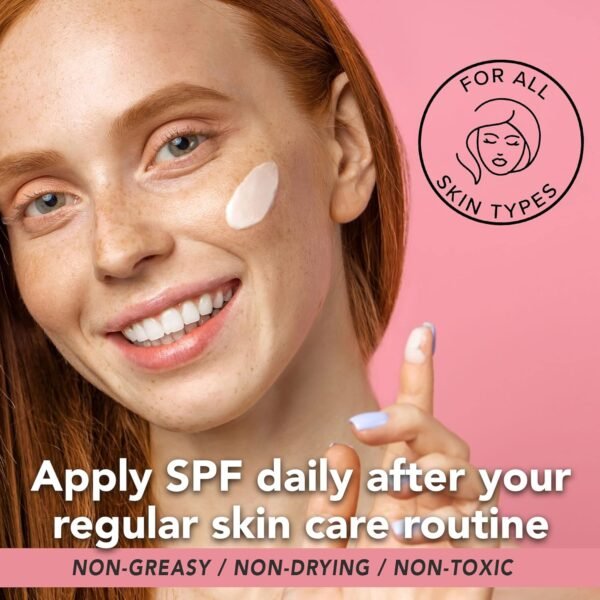 Tinted Sunscreen for Face - SPF 20 With Natural & Organic Ingredients Broad Spectrum Sunblock Lotion, Tinted Moisturizer Zinc Oxide Sunscreen Face for Skincare, Facial Sunscreen (Light Beige) - Image 7