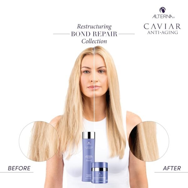 Alterna Haircare CAVIAR Anti-Aging Restructuring Bond Repair Intensive Leave-In Treatment Masque 1.7oz | Repairs, Strengthens and Protects Damaged Hair - Image 8