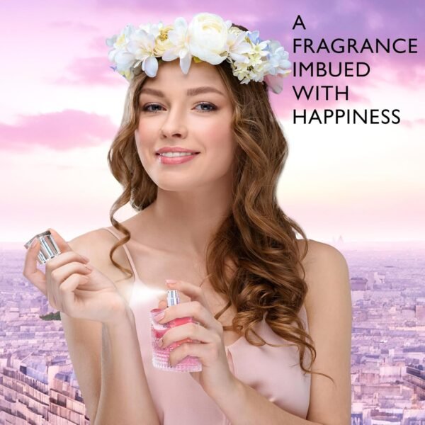 La Vida Bella Roses for Women Eau De Parfum - Floral Amber Fragrance that Combines Top Notes of Raspberry, Pink Pepper & Bergamot - Sugary Rush & Citrusy - Spicy & Rich Aromatic Scent 100ml Bottle - Image 6