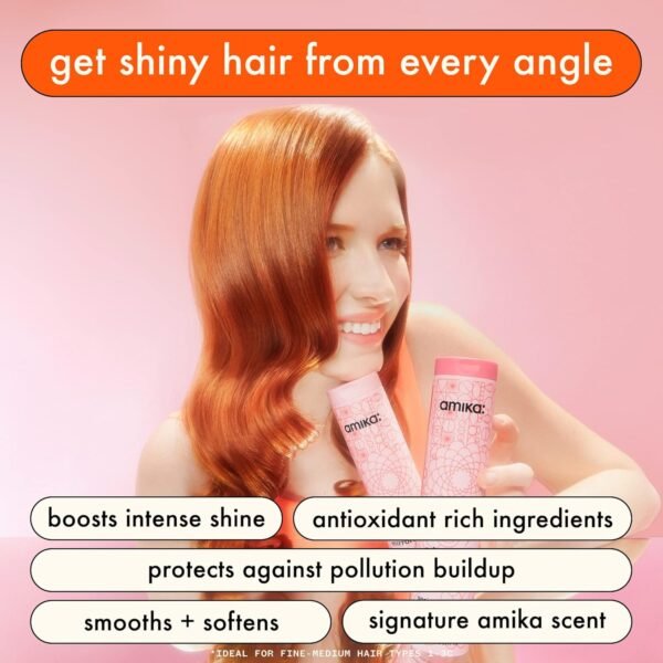 amika mirrorball high shine + protect antioxidant conditioner - Image 3