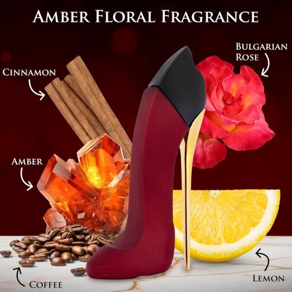 Bad Girl Velvet for Women Eau De Parfum 3.4 fl Oz- Sweet, Warm & Powdery Tone - Combination of Tonka Bean, Vanilla & Praline - Free of Paraben, Vegan & Cruelty-Free - Elegant 100ml bottle - Image 3