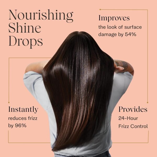 JVN Complete Nourishing Shine Drops, Hair Oil for Hydration and Long-Term Hair Health, Styling Oil for All Hair Types, Sulfate-Free, 1.7 Fluid Ounces - Image 3