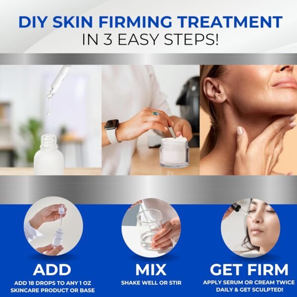 Skin Perfection Firming Serum Booster with Progeline Peptide Repair Serum Neck and Face Progeline Cream Upgrade Trifluoroacetyl Tripeptide-2 Anti-aging Diy .5 Fl Oz - Image 3