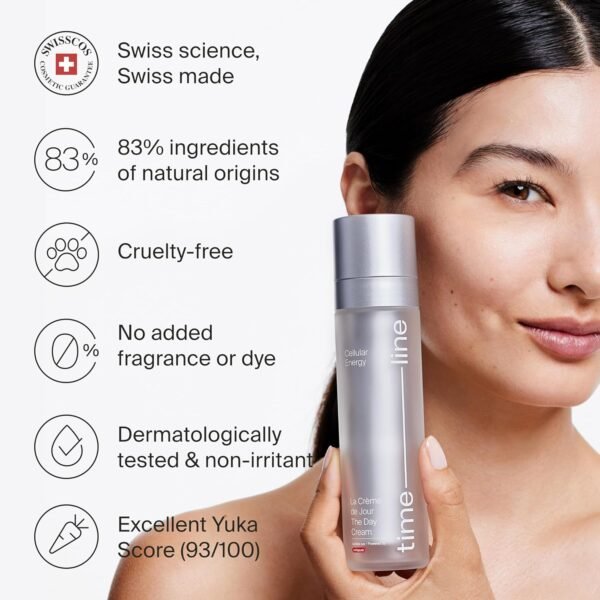 Timeline The Day Cream powered by Mitopure (Urolithin A), Healthy Aging face cream. Redensifies skin appearance, clinically proven to boost skin hydration and visually reduce wrinkles. 1.7oz (50ml) - Image 4
