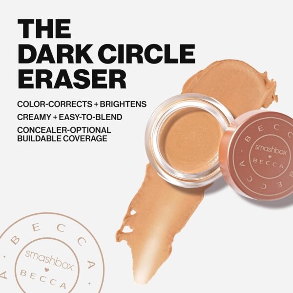 Smashbox X BECCA Full Coverage Under Eye Brightening Cream Corrector for Dark Circles, 0.15 oz. - Image 5