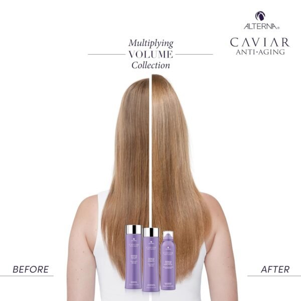 Alterna Haircare CAVIAR Anti-Aging Multiplying Volume Styling Mousse, 8.2 Fl Oz | For Fine, Thin Hair | Medium Hold | Create Instant Volume and Thickness | Sulfate Free - Image 9