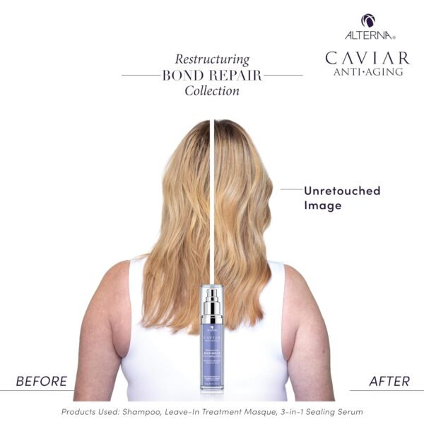 Alterna Caviar Anti-Aging Restructuring Bond Repair Leave In Hair Serum Treatments for Damaged Hair | Sulfate Free, Paraben Free - Image 6