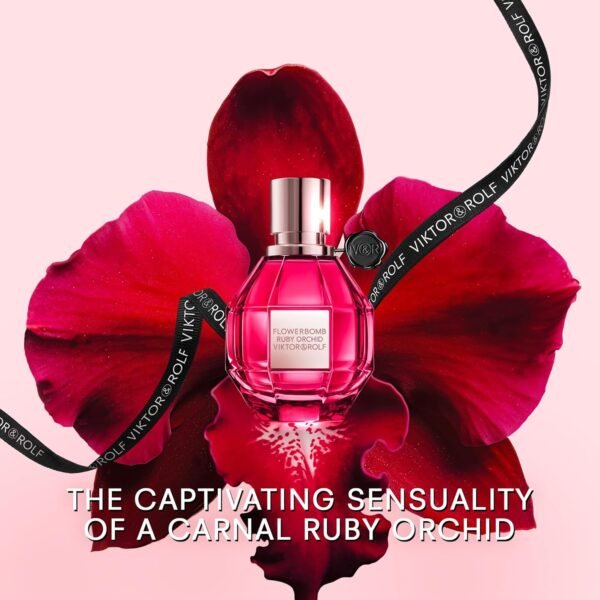 Viktor&Rolf - Flowerbomb Ruby Orchid Eau de Parfum - Women's Perfume - Floral & Fruity - With Notes of Vanilla & Peach - Image 4