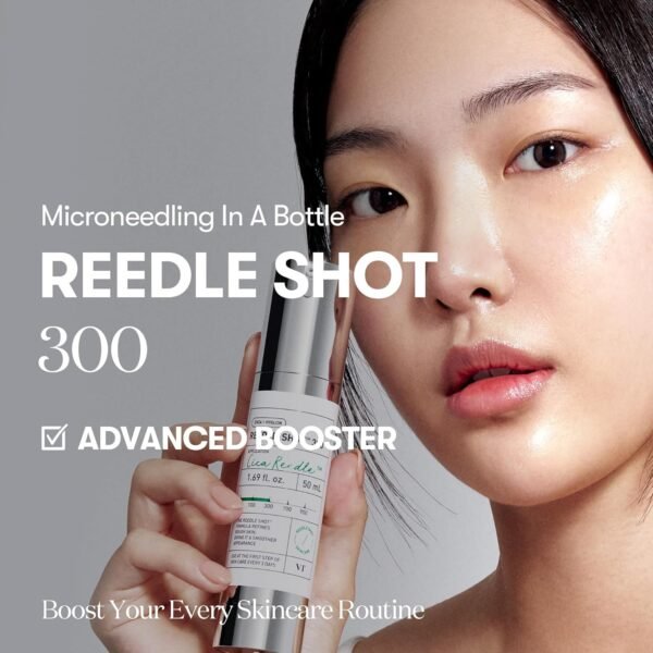 VT COSMETICS CICA Reedle Shot 300, Advanced Night Exosome, Microneedling Serum, Centella Asiatica, Hyaluronic Acid, Propolis, Soft Skin, Regeneration, Glass Skin, Korean Skin Booster 1.69Fl Oz (50ml) - Image 3