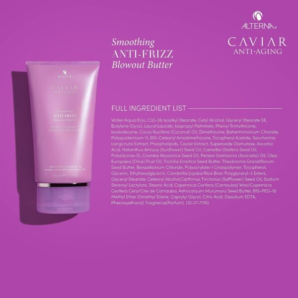 Alterna Caviar Anti-Aging Smoothing Anti-Frizz Blowout Butter, | Protects Hair from Heat Styling and Humidity | Sulfate Free , 5.07 Fl Oz (Pack of 1) - Image 5