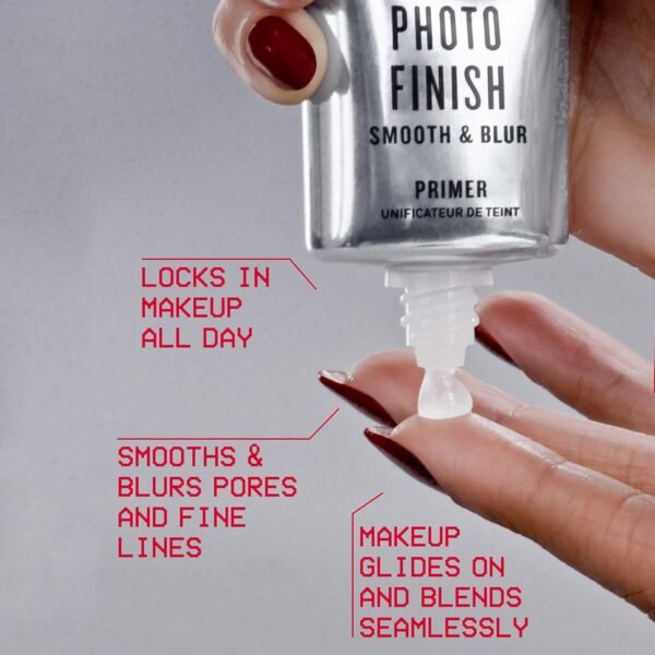 Smashbox The Original Photo Finish Smooth & Blur Makeup Primer | Vitamin E + Oil Free - Image 7