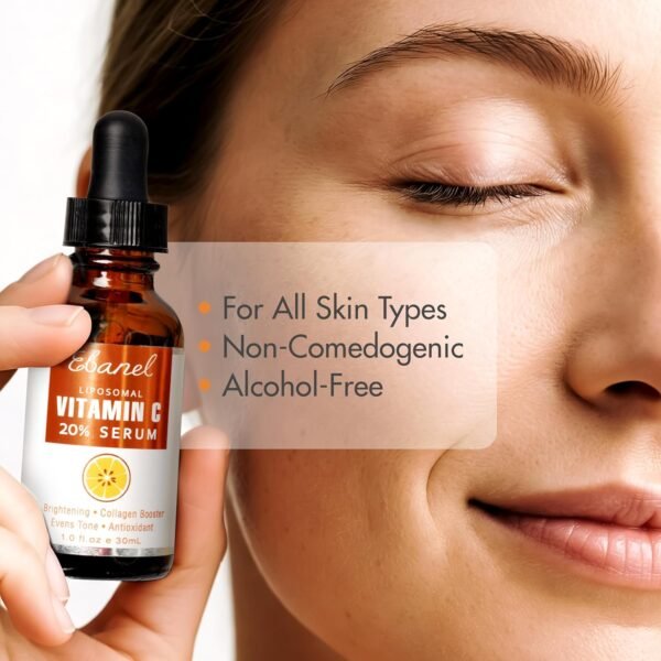 Ebanel Vitamin C Serum for Face with Ferulic Acid, Retinol, Vitamin B5 & E, Antioxidant Brightening Serum, Dark Spot Remover for Face, Anti-Aging Facial Skin Care for Day and Night - Image 5