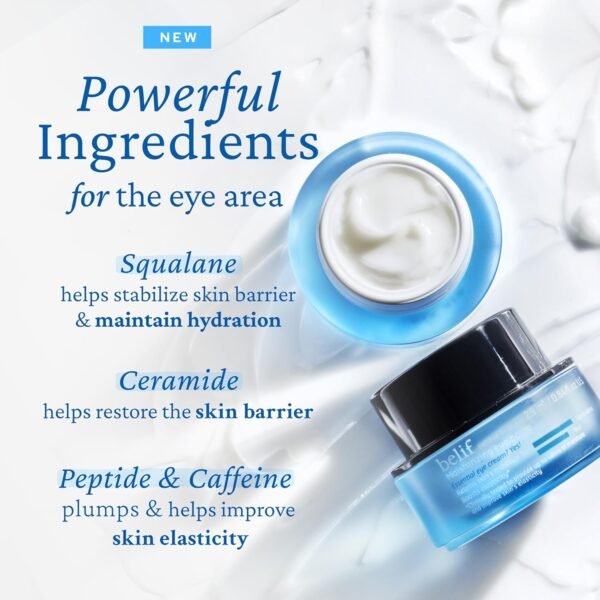 belif Peptide Eye Bomb, Anti-Aging Eye Cream for Wrinkles, Fine Lines, Crow’s Feet & Eye Bags, 48hr Hydration with Ceramide, Squalane, Caffeine, Dermatologist-Tested Korean Skincare, 0.84 fl.oz - Image 4