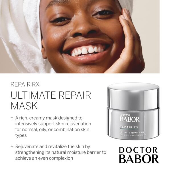 DOCTOR BABOR REPAIR RX Ultimate Repair Mask, Supports Healing to Refine Appearance of Imperfections, with Biogen Plant and Shea Butter to Soften and Smooth Stressed and Scarred, Vegan - Image 5