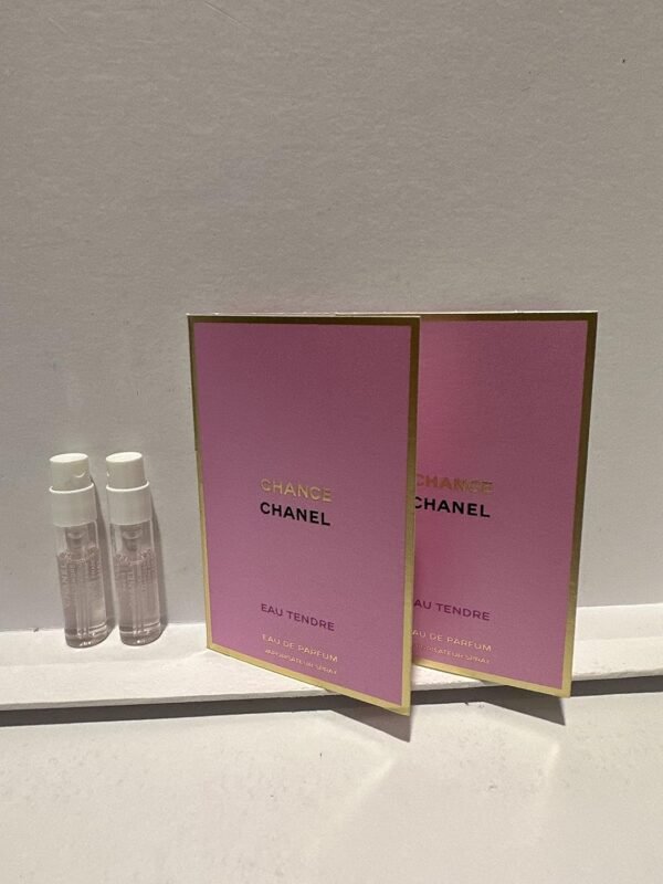 Set of 2 - Chance Eau Tendre for Women, Eau De Parfum Spray 0.05oz/1.5ml Vial Sampler - Image 2