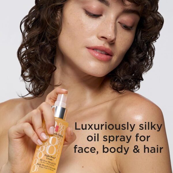 Elizabeth Arden Eight Hour Cream, All-Over Miracle Oil, For Face, Body & Hair, 3.4 Oz - Image 9