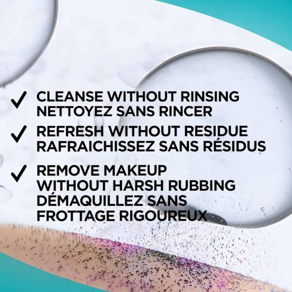 Garnier SkinActive Micellar Cleansing Water, For Waterproof Makeup, 3.4 Fl Oz - Image 5