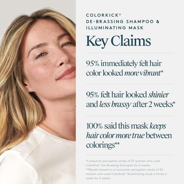 VIRTUE ColorKick Extended Vibrancy Bundle with Shampoo and Hair Mask, De-Brassing Natural Color Toner, Brightens and Revitalizes All Color-Treated Hair - Image 5