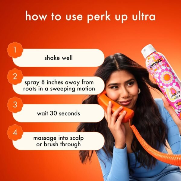 Amika Perk Up Ultra Oil Control Dry Shampoo - Image 9