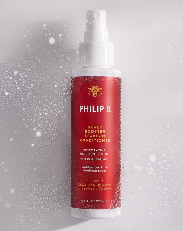 PHILIP B. Scalp Booster Leave-In Conditioner, 4.23 Oz - Scalp Treatment for Thicker, Denser Looking Hair - Made with Redensyl, Keratin Amino Acids and Salicylic Acid - Image 5