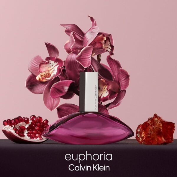 Calvin Klein Euphoria Eau de Parfum – Chypre Women's Perfume – With Notes of Pomegranate, Black Orchid, Lotus Blossom & Mahogany Wood – Long Lasting Fragrance - Image 4