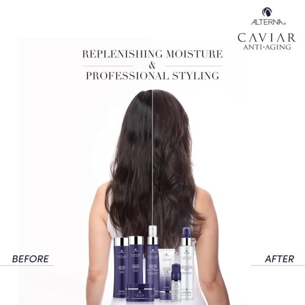 Alterna Haircare CAVIAR Anti-Aging Replenishing Moisture Shampoo and Conditioner Standard Set, 8.5oz each | Protects, Restores and Hydrates | Sulfate Free - Image 7