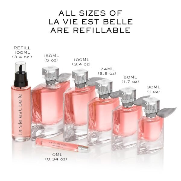 Lancôme La Vie Est Belle Valentine’s Day Set - With Full-Size Refillable La Vie Est Belle Eau De Parfum Spray 3.4 Fl. O, Full-Size Refillable Purse Spray 0.34 Fl. Oz, and Body Lotion 1.7 Fl. Oz - Image 6