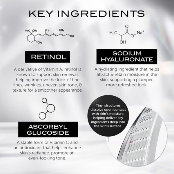 111SKIN Wrinkle Erasing Retinol Patches, Non-Invasive Forehead Wrinkle Patches for Under Eye & Smile Line Set with Vitamin C, Peptides & Microcone Technology, Suitable for All Skin Types, 3 x 1.23 oz - Image 4