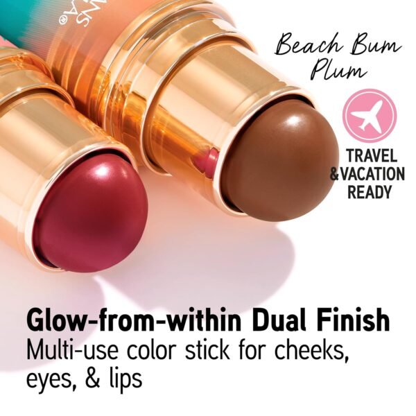 Physicians Formula Butter Glow & Go Multiuse Stick - Ultra-Creamy Formula with Murumuru Butter, Radiant Finish, Cruelty-Free - Beach Bum Plum - Image 3