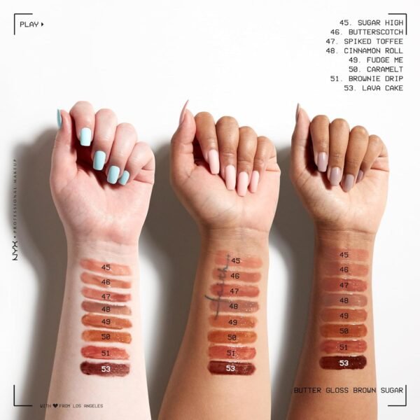 NYX PROFESSIONAL MAKEUP Butter Gloss, Non-Sticky Lip Gloss - Creme Brulee (Natural) - Image 9