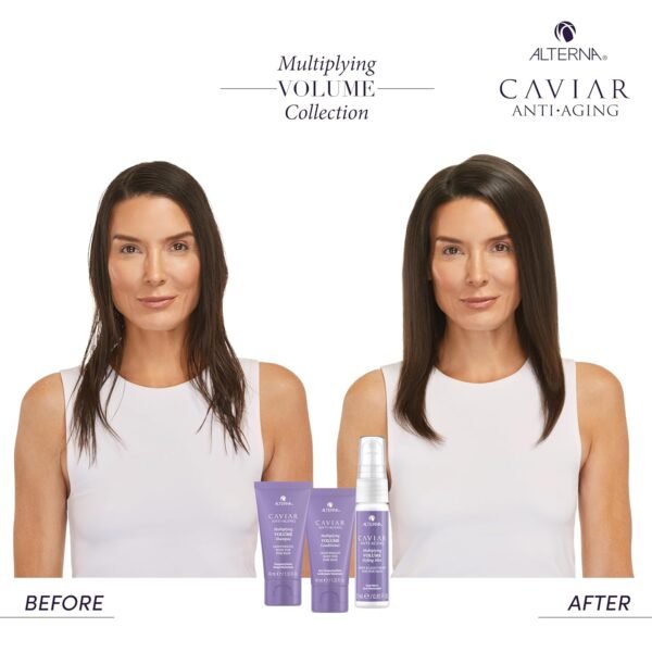 Alterna Haircare CAVIAR Anti-Aging Multiplying Volume Travel Kit - Shampoo, Conditioner, Styling Mist | For Fine, Thin Hair | Light Hold | Sulfate Free - Image 6