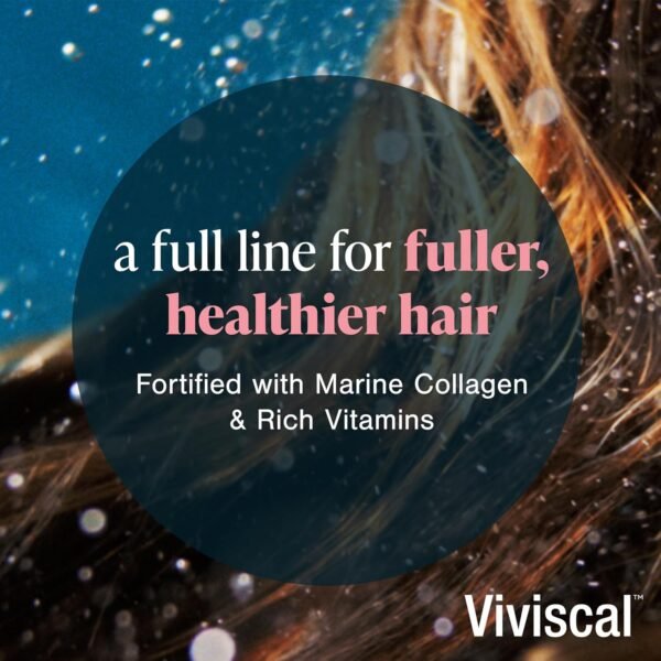 Viviscal Thickening Shampoo, Formulated With Biotin And Keratin, Fortified With Marine Collagen And Seaweed Extract, Strengthens And Reduces Breakage, Healthier Looking Hair 250ml (8.45 fl. oz.) - Image 8