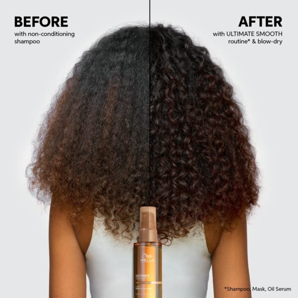 Wella Professionals ULTIMATE SMOOTH Miracle Oil Serum for Dry, Dull & Frizzy Hair | Nourishes, Smooths & Adds a Silky Shine | With Squalane & Omega 9 | Heat Protectant | Color Safe - Image 14