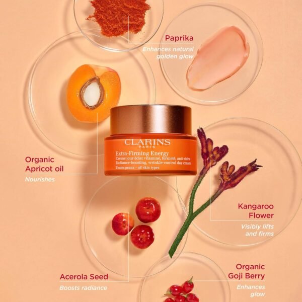 Clarins Extra-Firming Energy Moisturizer | 2-in-1 Anti-Aging Day Cream | Radiance Boost | 1.7 Ounces - Image 4