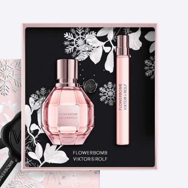 Viktor&Rolf - Flowerbomb Eau de Parfum - Women's Perfume Travel Gift Set - Floral & Woody - With Notes of Vanilla, Jasmine, & Rose - Full Size Perfume, 1.7 Fl Oz, Travel Size Perfume, 0.3 Fl Oz - Image 6