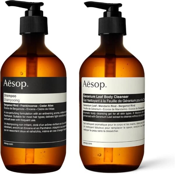 Aesop Geranium Leaf Body Cleanser and Shampoo | Paraben, Cruelty-free & Vegan | 16.9 oz - Image 2