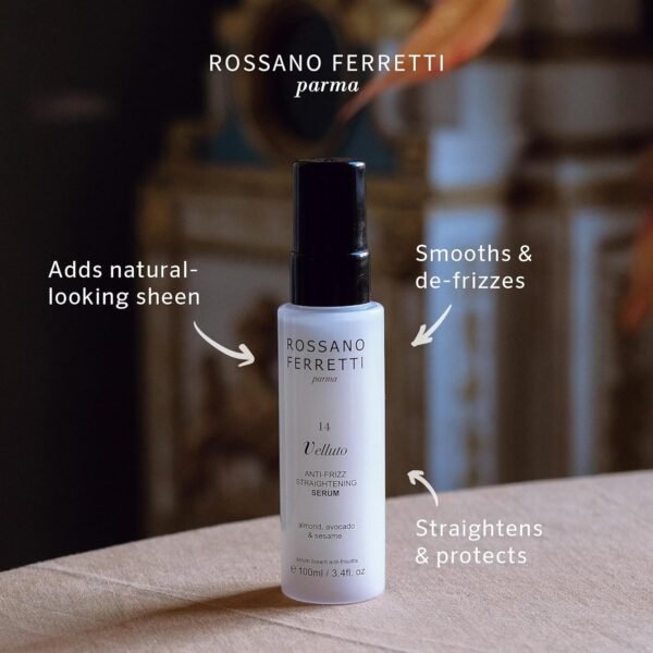 Velluto Straightening Serum | Frizz Control, Detangle, Hydrate for a Sleek, Smooth Finish | Luxury, Cruelty-Free, Vegan | 3.4 Fl Oz - Image 3
