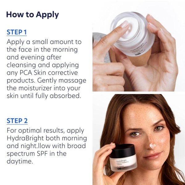 PCA SKIN HydraBright Moisturizer - Facial Skin Care Products, Hydrating Brightening Cream with Squalane, Niacinamide - 1.69 oz Jar - Image 11