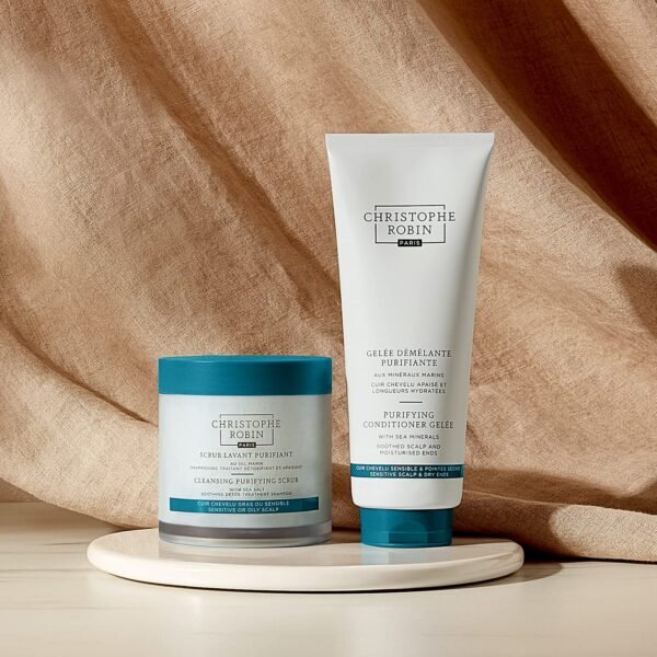 Christophe Robin Purifying Lightweight Conditioner Gelèe With Sea Minerals for Soft Lengths and Oily Scalp 6.7 fl. oz - Image 6