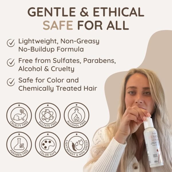 VITAMINS hair cosmetics Keratin Protein Hair Serum - Anti Frizz Control Hair Oil Repair Treatment - Gloss Shine & Heat Protectant for Frizzy Dry Damaged Locks - Image 7