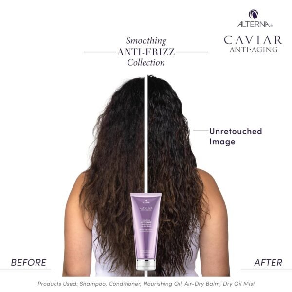 Alterna Caviar Anti-Aging Smoothing Anti-Frizz Multi-Styling Air Dry Balm, 3.4 Fl Oz | Controls Frizz With Light Hold | Adds Natural Shine | Sulfate Free - Image 4