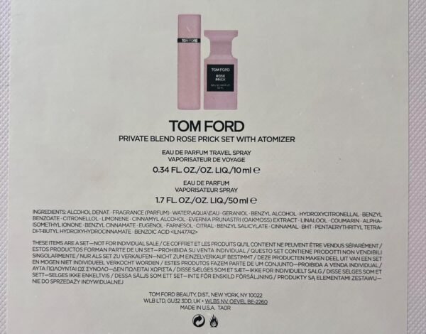 Tom Ford Limited Edition Private Blend Rose Prick Eau de Parfum Set With Atomizer - Image 4