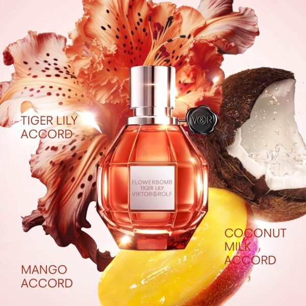 Viktor&Rolf - Flowerbomb Eau de Parfum & Tigerlily Eau de Parfum - Womens Perfume Bundle - Full Size, 3.4 Fl Oz Each - Image 4
