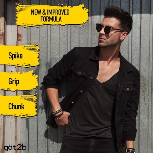 Got2B Glued Styling Spiking Hair Gel 2 - 6 oz tubes + 1 Travel 1.25 oz tube - Image 5