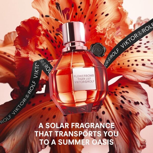 Viktor&Rolf - Flowerbomb Tiger Lily - Mother's Day Luxury Perfume Set - 1.7 Fl Oz, 0.3 Fl Oz, & 0.2 Fl Oz - Image 4