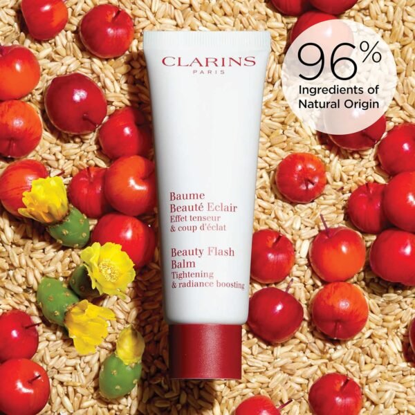 Clarins Beauty Flash Balm | 3-In-1 Hydrating 10-Minute Face Mask, Make-Up Primer, or Quick Pick Me Up Radiance Booster | Moisturizes, Brightens and Visibly Tightens | Non-Oily and Non-Comedogenic - Image 7